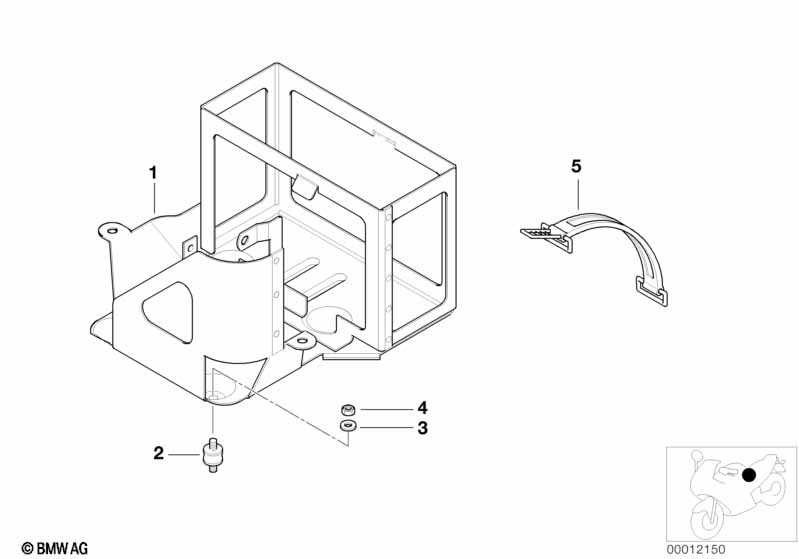 Кронштейн аккумуляторной батареи