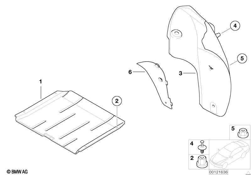 Различные детали кузова