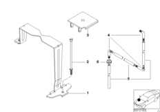 Держатель аккумуляторной батареи