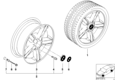 Л/с диск BMW со звездообр.спицами 43