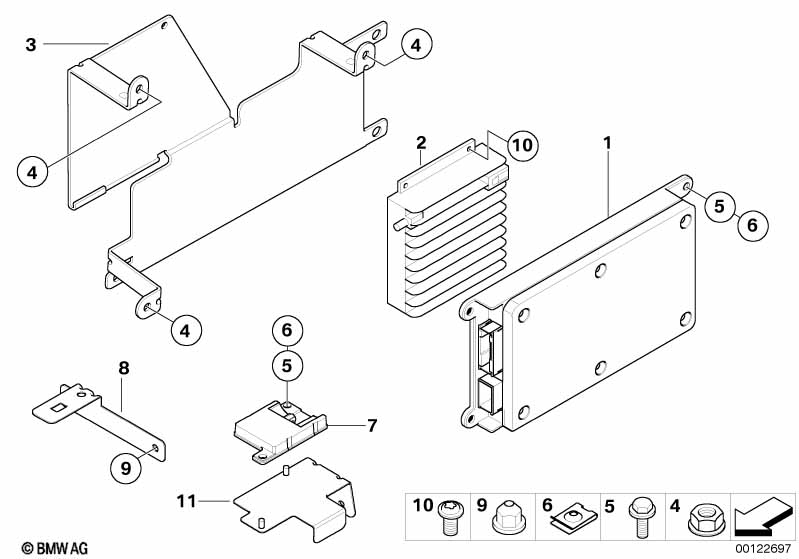 Детали SA 633 в багажном отделении