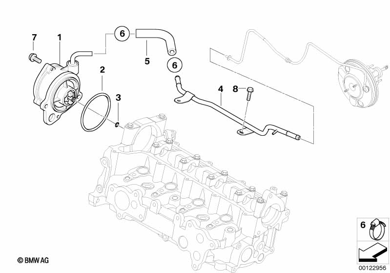 Вакуумный насос с трубопроводом