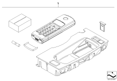 К-т доосн.автомоб.телефоном Cordless