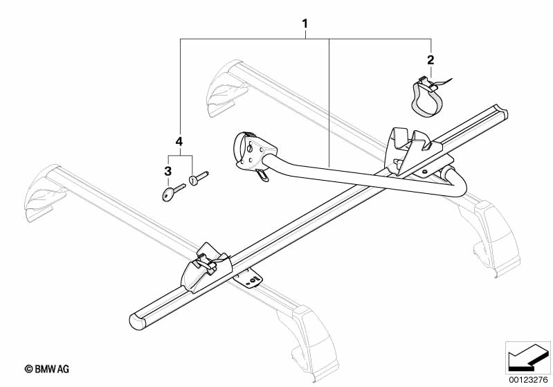 Фиксатор для туристического велосипеда