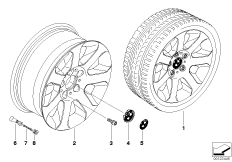 л/с диск BMW со звездообр. спицами 115