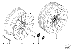 л/с диск BMW со сдвоенными спицами 116