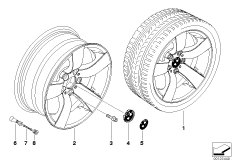 л/с диск BMW со звездообр. спицами 122