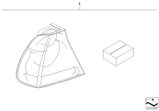 К-т доосн.блоками задн.фон.Facelift 2003