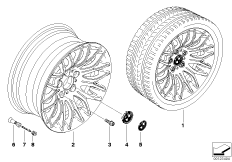 Л/с диск BMW с крестообр.спицами диз.144