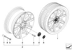 Л/c диск BMW со звездообр.спиц.диз.136