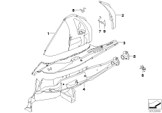 Брызговик Зд/детали днища