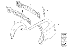 Крыло/облицовка задней части