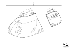 К-т доосн.блоками задн.фон.Facelift 2003