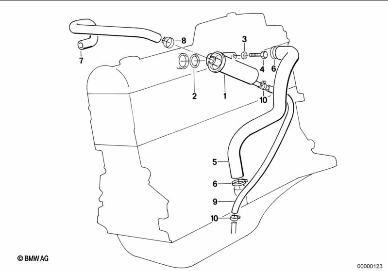 Система вентиляц.картера/маслоотделитель