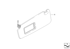 Солнцезащитный козырек Individual, кожа