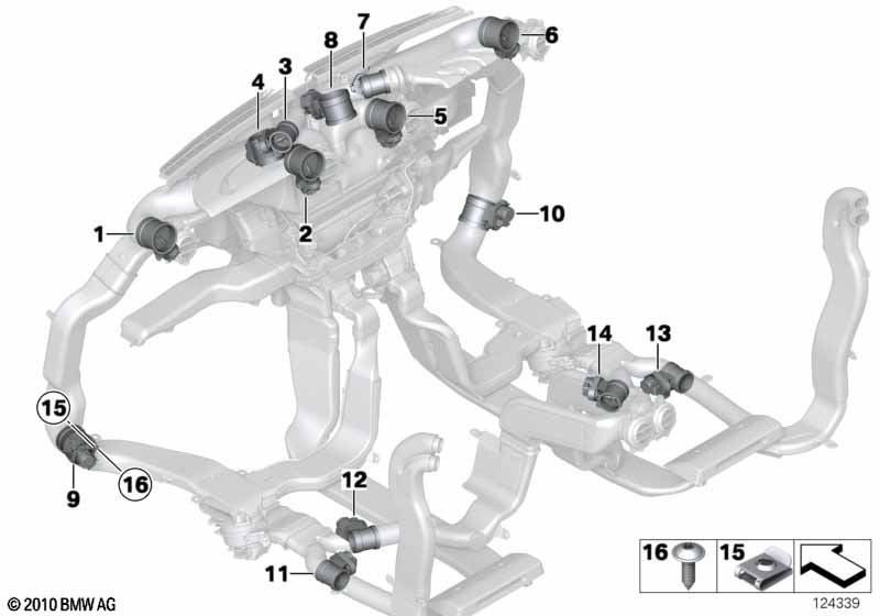 FLAP ACTUATORS HEATER DUCT