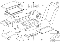 Средний подлокотник сиденья Зд