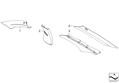 Верхняя облицовка стоек Пд,Центр,Зд Indi