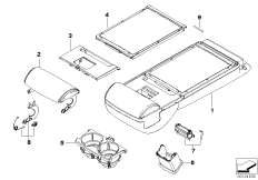 Средний подлокотник сиденья Зд