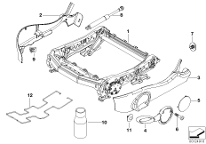 Каркас подушки переднего сиденья