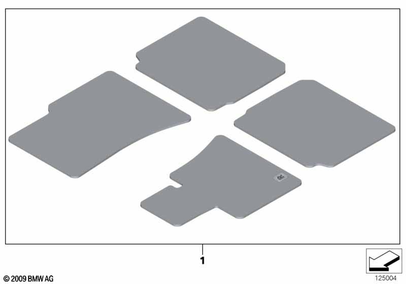 Набор ковриков, мутон