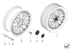 Диск BMW составной с крестообр.спиц. 78