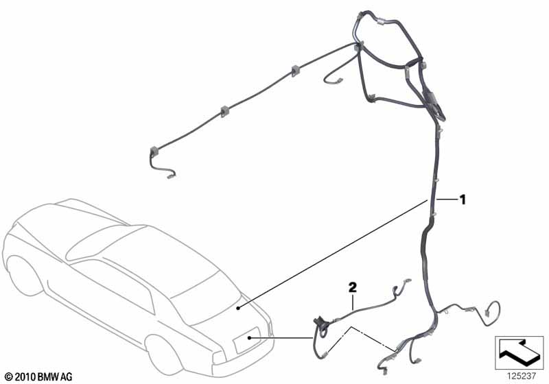 Жгут проводов багажника