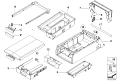 Подлокотник заднего сиденья многофункц.