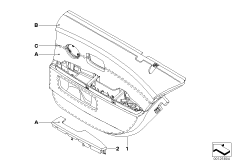Обшивка двери Indi, полн.кож.отделка Зд