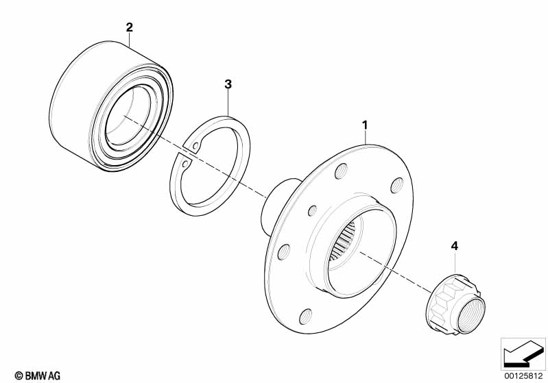 Полуось задн.моста/подшипн.ступ.колеса