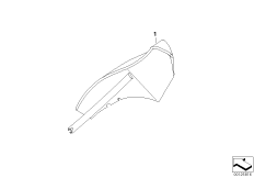 Индивид.нижняя доп.накладка задн.стойки