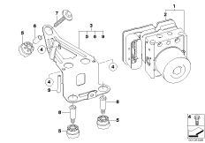 Гидроагрегат ABS/ЭБУ/кронштейн