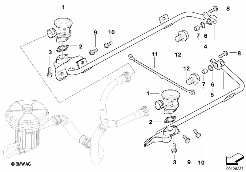 Трубопроводы системы нейтрализации ОГ