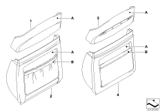 Инд.задн.панель сиденья пов.комф.кожа