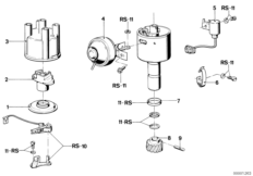 Детали распределителя зажигания