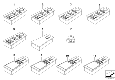 Выключатель стеклоподъемника/зеркала