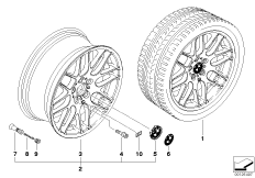 Л/c диск BMW с крест.сп.в M-ст., диз.163