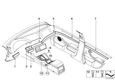Индивидуальные накладки с подлож.из кожи
