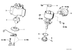Детали распределителя зажигания