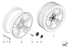 Л/c диск BMW со сдвоенными спиц.диз.112
