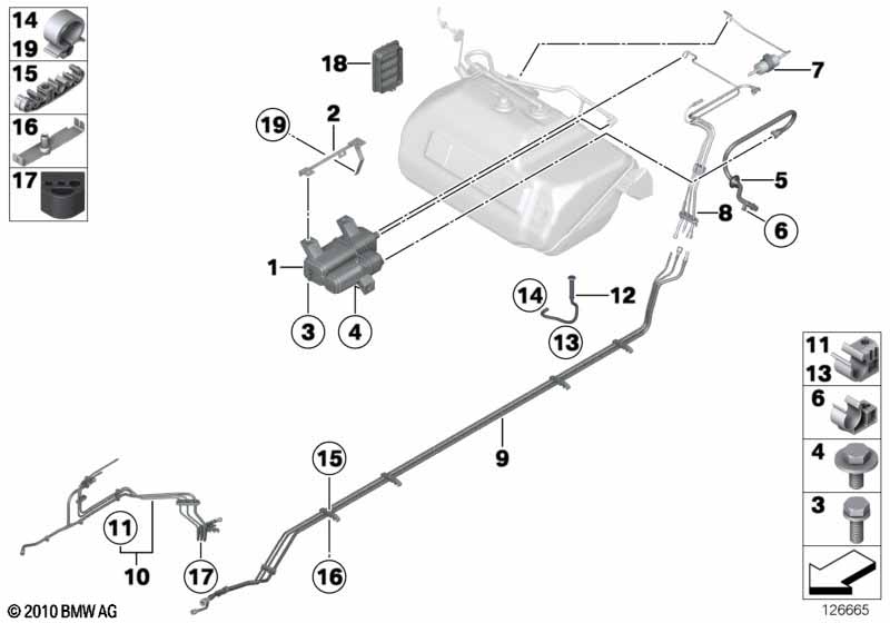 Вентил.топл.бака/фильтр с активир.углем
