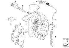 Датчик износа торм.накладки пер.колеса