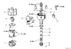 Детали распределителя зажигания