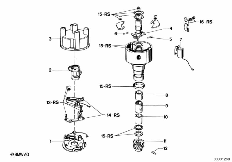 Детали распределителя зажигания