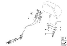 Подголовник переднего сиденья