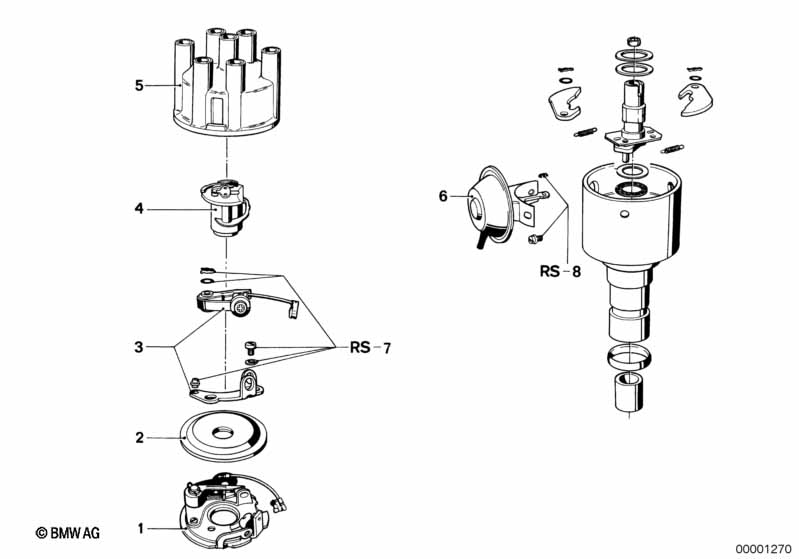 Детали распределителя зажигания