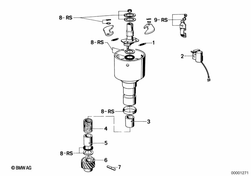Детали распределителя зажигания
