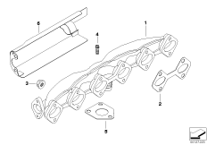 Выпускной коллектор-рециркуляция ОГ