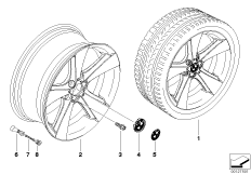 Л/c диск BMW со звездообр.спиц.диз.128