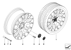 Л/с диск BMW с крестообр.спиц.диз.145